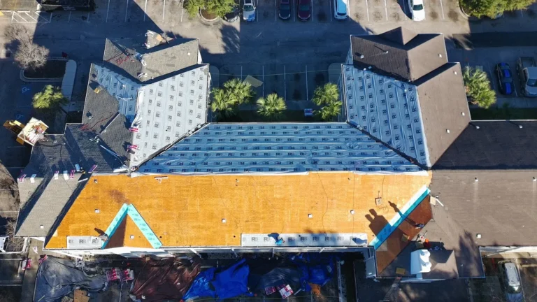 Roof decking replacement on a multi-family building by AVB Construction